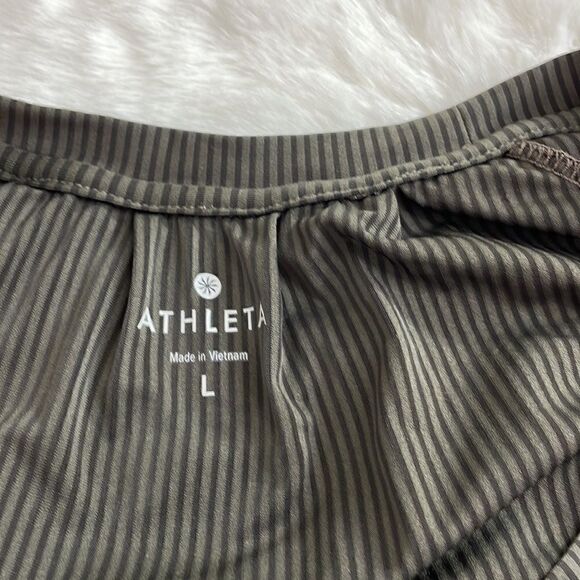 Athleta Pump It Up Reflective Stripe Long Sleeve Running Top - Picture 4 of 5